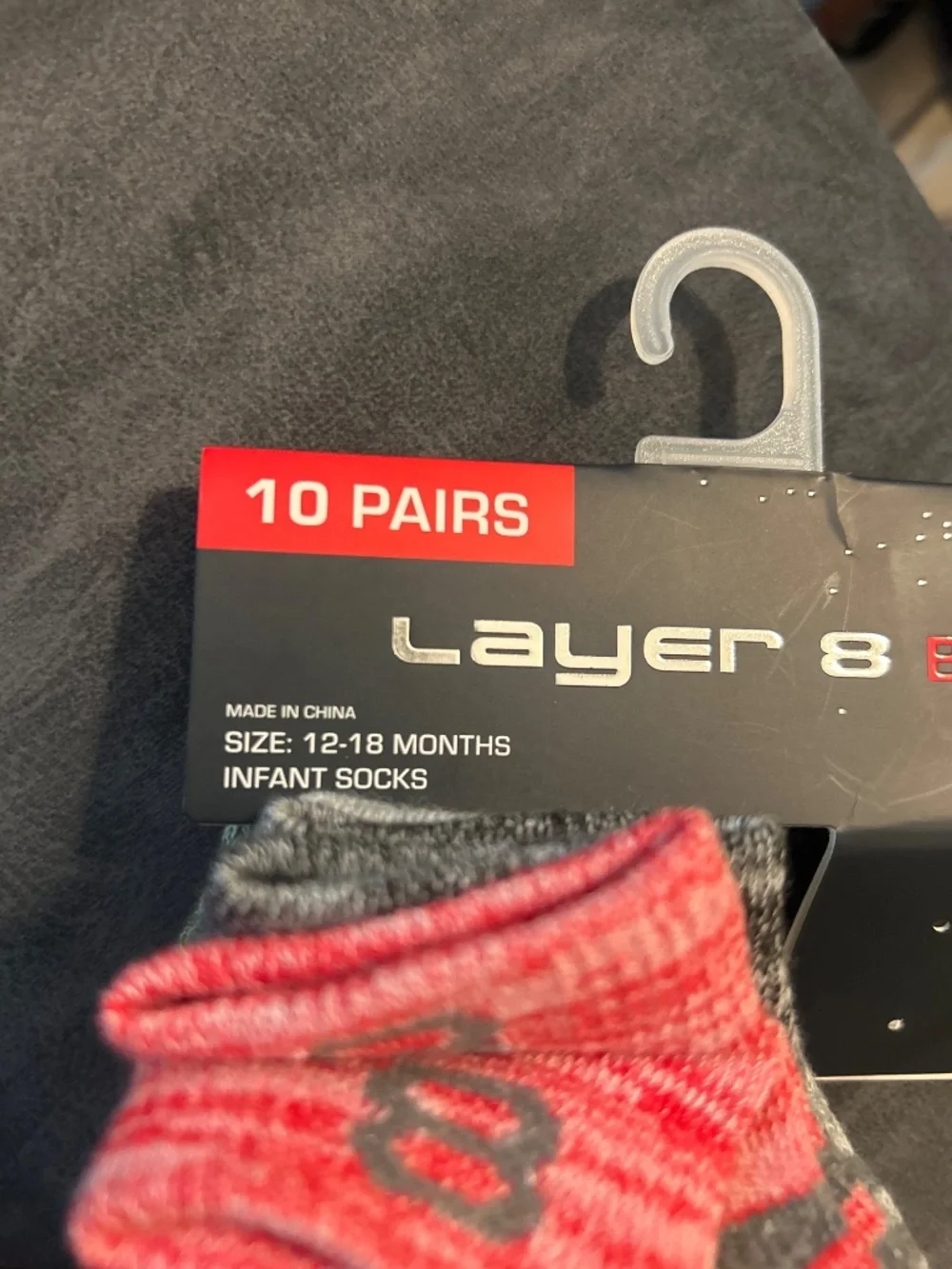 Shoes and 5 pairs of socks.